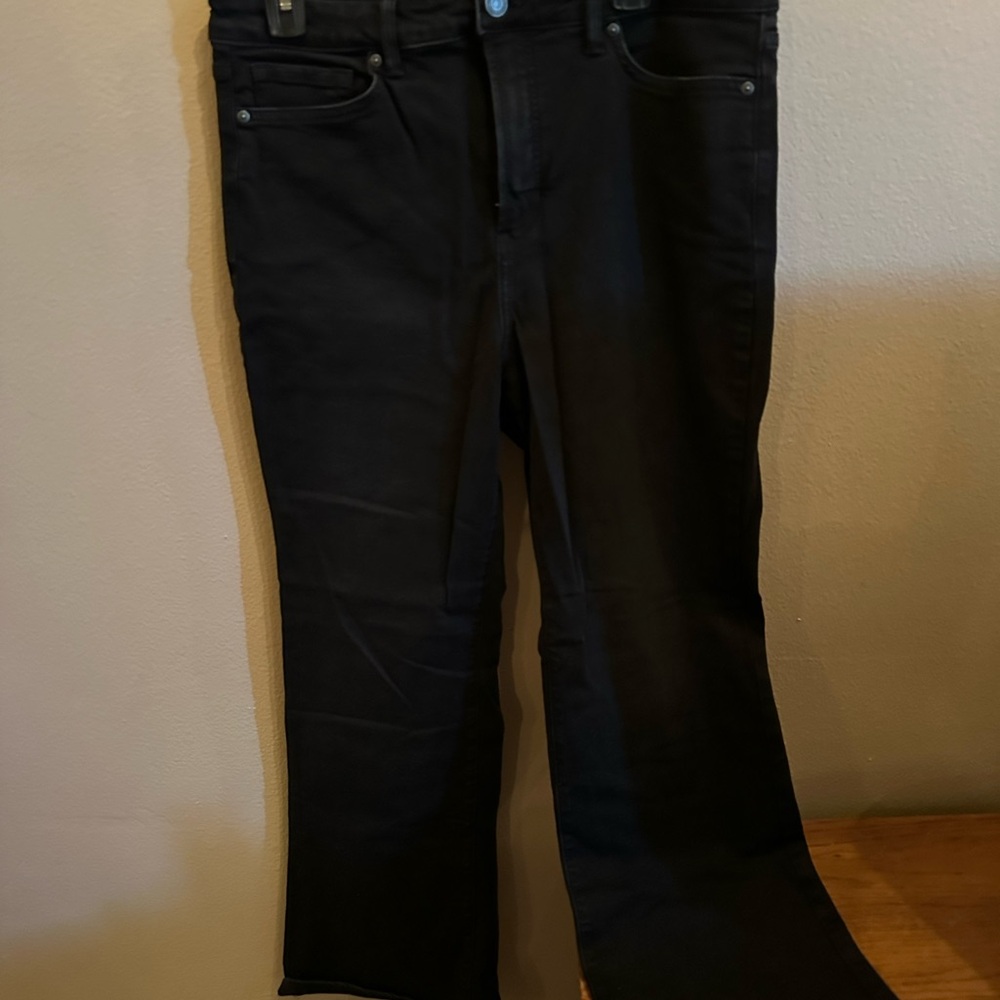 LC Lauren Conrad Women's Black Straight Leg Jeans